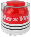 Hand Bearing Packer For Repacking Bearings Up To 3.5 Inch Diameter With Easy Grease Flush And Clean Operation, red and transparent design.