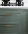 Twenty Pack Antique Brass Kitchen Cabinet Handles Six And A Quarter Inch Center To Center 160mm Vintage Drawer Pulls