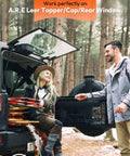 14 Inch 24 Pound Gas Struts Two Pack Smooth As Butter Lift Support For Truck Camper Shell Tool Box And Cabinet Lid No Sweat Install on A.R.E Leer Topper