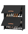 5 Tier Shoe Storage Cabinet With Door Covered Shoe Rack Organizer for Entryway and Closet Holds 20 Pairs of Shoes Durable Plastic Shelves Keeps Your Shoes Neat and Clutter Free Easy Access