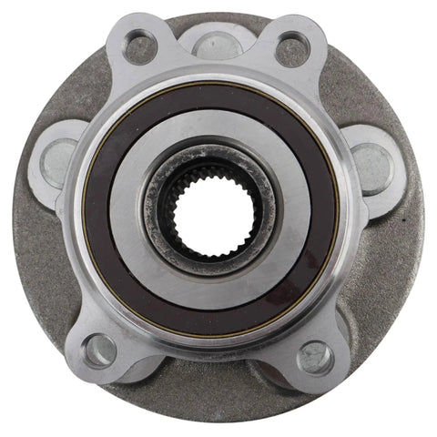 Front view of Front Left And Right Wheel Bearing Hub Assembly Kit For 2020 2023 Toyota Highlander And 2021 2023 Sienna Two Piece Direct Replacement