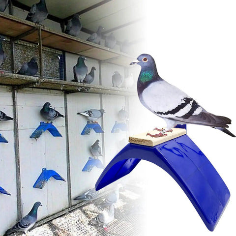 Eight-Piece Pigeon Perches For Racing Pigeons And Birds, Lightweight Plastic Dove Rest Stand installed in loft cages