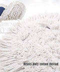 Heavy Duty Cotton Dust Mop Head Refill For Fast Floor Sweeping And Gym Maintenance Super Tight Short Fiber Pad with cotton threads.