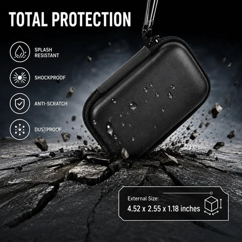 Hard Shell SSD Case For SanDisk Extreme Portable SSD Old And New Models And Extreme PRO, protective and waterproof design.