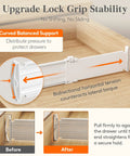 Straight Up Tall 3.2 Inch Adjustable Drawer Dividers For Clothes Heavy Duty Abs Plastic with curved balanced support.