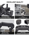Portable Electric Rebar Bender With Pure Copper Motor 1800W Hydraulic Tool Max 36mm Bend showing one-piece design and safety start switch.