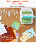 All In One Manual Die Cutting And Embossing Machine for Scrapbooking and Card Making, Starter Kit with 6 Inch Opening, cutting materials