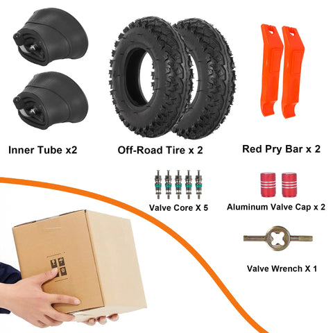 Tear Up Trails With This Rock Solid 200X50 Dirt Scooter Knobby Tire Inner Tube 8X2 Off Road Go Kart Replacement Block Tread For Dune Buggy RZ Phase Two Rx200