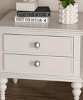 White drawer with 10 Pack Chrome Cabinet Knobs Solid Zinc Alloy Hardware With Polished Chrome Finish for Cabinets visible.