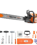 92cc Gas Powered Chainsaw With 36 Inch Bar And Chain For Heavy Duty Wood Cutting And Tree Pruning 7HP 2 Cycle Engine All Parts Fit
