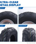Wear-Resistant 145/70-6 ATV Tire For Quad Go-Kart And Mini Bike Tubeless 4PR Tough-As-Nails Heavy-Duty Traction