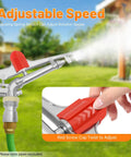 1.5 Inch Farm Irrigation Sprinkler For Large Areas, 360 Degree Adjustable Lawn Spray Gun showing adjustable speed feature