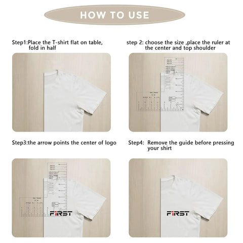 Straight Up Easy Left Chest Logo Placement Tool For Heat Press And Thread Embroidery Clear Acrylic T Shirt Pocket Print Ruler Designed For Casual Polos And Hoodies