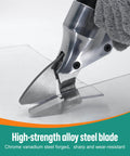 All Purpose Metal Shear Drill Attachment That Slays Sheet Metal Cutting Tasks with chrome vanadium steel blade in action.