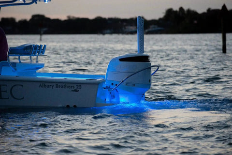 SeaBlaze Mini Underwater LED Boat Lights Pair 700 Lumens Marine Grade Blue Perfect For Fishing Boats Dinghies And Skiffs