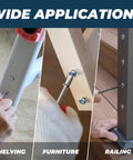 Applications of 1/4-20 Furniture Connector Bolts And Barrel Nuts Kit With Hex Key, 20 Pairs, 304 Stainless Steel 18-8