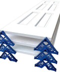 Six In One Painter Tool With Easy Lock Triangular Design To Flip Paint And Stack Interior Or Exterior Doors Trim And Kitchen Cabinets Fast Protect Surfaces Prevent Drips And Finish Like A Pro
