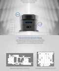 RPLIDAR M2M3 2D 360 Degree Lidar Sensor for robots and drones, 40 meter range, high accuracy mapping, shown with specs and mapping examples