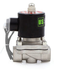 Half Inch Stainless Steel Electric Solenoid Valve 24V DC Normally Closed Viton Seals For Water Air Fuel Systems, Built Beefy
