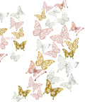 180 Pcs 3D Butterfly Wall Decor Kit In Gold Silver Rose Gold With 3 Styles And 3 Sizes Removable Wall Decals