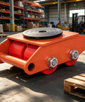 Orange dolly from Beefed Up 4 Pack Heavy Duty Skate Dollies with 6000kg capacity, 360 degree swivel in warehouse setting