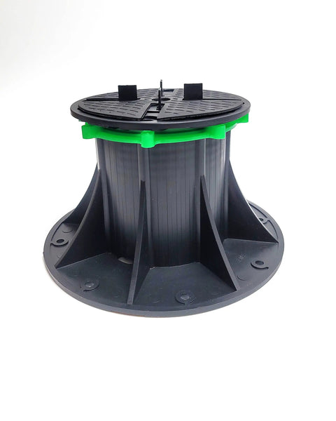 Adjustable Deck Support Pedestals Built For Indoor And Outdoor Foundations 5 To 7 Inch Elevation shown from side view