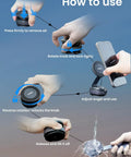 Instructions for MagSafe Car Phone Holder With All Metal Aluminum Alloy Build 360 Degree Rotating Tough As Nails Yet Sleek Ultra Stable Suction Cup And Reusable Gel Dashboard Or Windshield Mount For iPhone 17 Through 12 Pixel Samsung And Android