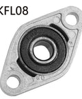Four Pack 0.31 Inch 8mm Pillow Block Bearing Flange Bearing Self Aligning Mount For Machinery Aluminum Alloy KFL08