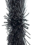 Nylon Wheel Brush Set 8 Inch Crimped Black Fill 2 Inch Arbor For Wet Or Dry Cleaning Scrubbing Burrs And Chips Removal Pack Of 2