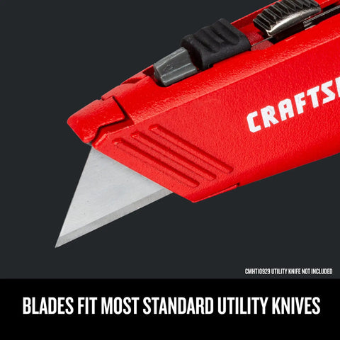 Heavy Duty Utility Knife Blades 100 Pack For Drywall Leather Rubber And More, fits most standard utility knives.