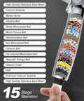 High Pressure Shower Head With 10 Modes And 15 Stage Filtration Detachable Handheld Wand With 79 Inch Hose