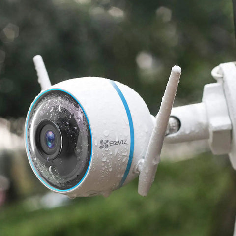 Outdoor WiFi Security Camera With 1080P Color Night Vision And Smart Spotlight IP67 Weatherproof AI Powered Person Detection