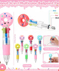 Must Have 36 Donut Shaped Gel Pens Set For Back To School Gifts multicolor pens with donut tops and writing features displayed