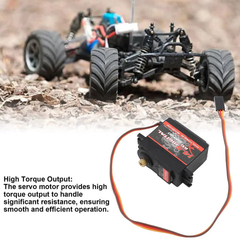 Beast Mode Heavy Duty Full Metal Gear RC Servo Motor With Digital Precision Control for accurate steering on RC crawler rig.