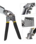 3 Inch Hand Seamer Metal Bending Tool For Sheet Metal And Roofing Straight Jaw Pliers with Anti Slip Clamps, close-up details