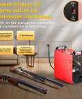 Portable PCP Air Compressor With 350W Motor Auto Stop 12V Car Power Built In Home Converter in living room with air guns