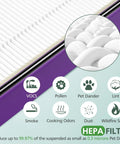 Performance Plus Replacement Filter Kit For Holmes AER1 HAPF300AP U4 Air Purifier with white HEPA filter and indicators
