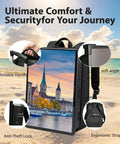 21.5 Inch Portable Lcd Backpack Signboards For Street Marketing Fly Setup Crisp Hd Touchscreen Digital Adboard with ergonomic straps and anti-theft lock.