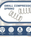 DIY Friendly Compression Spring 12 Mm Outer Diameter 1 Mm Wire 25 Mm Free Length 304 Stainless Steel Small Extension Spring