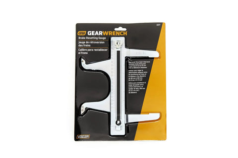 Packaging of Brake Resetting Gauge With Lock Knurled Knob For Precise Drum Brake Clearance Calibrated In One Thirty Second Inch Handy Hand Tool