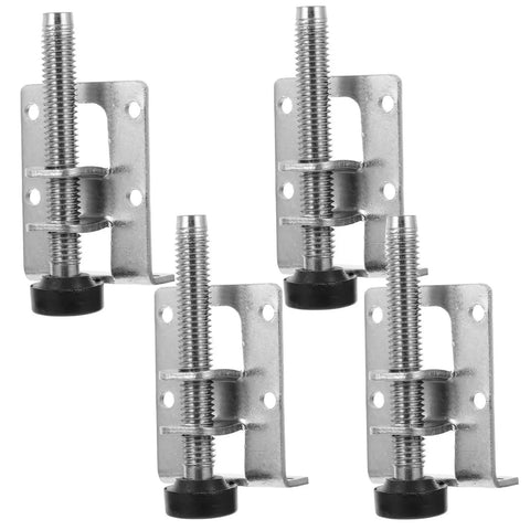 Adjustable Furniture Feet Set Four Pack With Leveling Posts Anti Skid Leg Pads For Tables Chairs Cabinets Heavy Duty Riser Feet