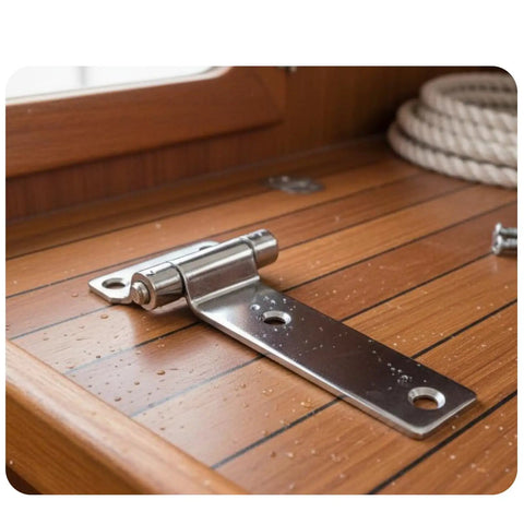 Stainless Steel Gate Hinge For Outdoor Use With Secure Mounting Industrial Door Hinge Weatherproof Marine Grade Hardware
