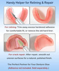 High Speed USB C Corded Polishing Kit For Acrylic Bases And Reline Materials, demonstrating denture relining and crack repair.
