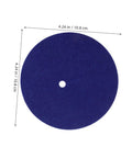 Blue Wool Felt Fencing Hand Guard Pads Replacement for Amped Up Safety, 4.24 in diameter, circle shape with center hole.