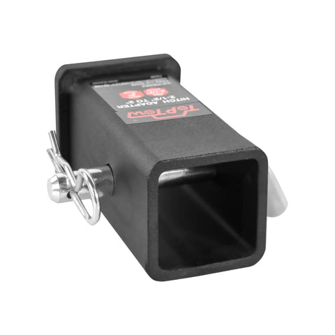 2-1/2 To 2 Inch Hitch Reducer Sleeve With 5/8 Inch Pin And Clip Included Carbon Steel Trailer Receiver Adapter For Class V Trucks To Class III And IV Towing Heavy Duty Fit Quick Install Durable Construction