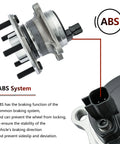 Pair Rear Wheel Bearing And Hub Assemblies For Ford Focus 2012 2013 2014 2015 2016 2017 2018 Without Active Park Assist Wheel Hub Replacement Kit Ready To Roll Front Or Rear Axle Suspension Repair OEM Quality Aftermarket Part with ABS sensor details.