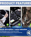 Features of 4 Pack Heavy Duty Rubber Exhaust Hangers O Rings Muffler Supports To Reduce Vibration Minimize Cabin Noise And Secure Exhaust Pipe