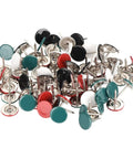 Top Shelf Upholstery Tacks In Glossy Green Coating For Sofa And Headboard Projects, assorted colors in 60 piece pack, smooth flat heads.