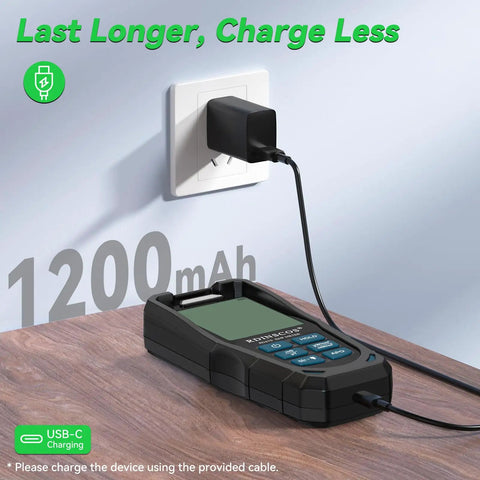 3 In 1 EMF Detector And Rechargeable EMF Meter For Home Use Office Setup And Travel, Measures Electric Field Magnetic Field And RF Radiation With Triple Axis X Y Z Detection And RF Signal Split For WiFi Phone And Microwave, USB-C charging