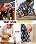 People using DIY Tool Kit Set With Storage Case For Home Garage And Office Grab And Go Hand Tools for various projects.